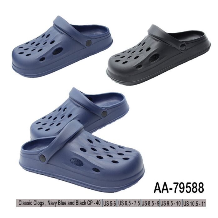 Classic Clogs In Assorted Colors And Sizes {Navy Blue And Black Color ...